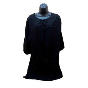 💖 3 for $20 ✅ Oversized bryn Walker Women's Black Blouse